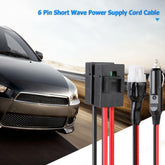 1.5m 30A 6Pin Short Wave Power Cable for Yaesu FT-857D/897D IC-725A/706 #F